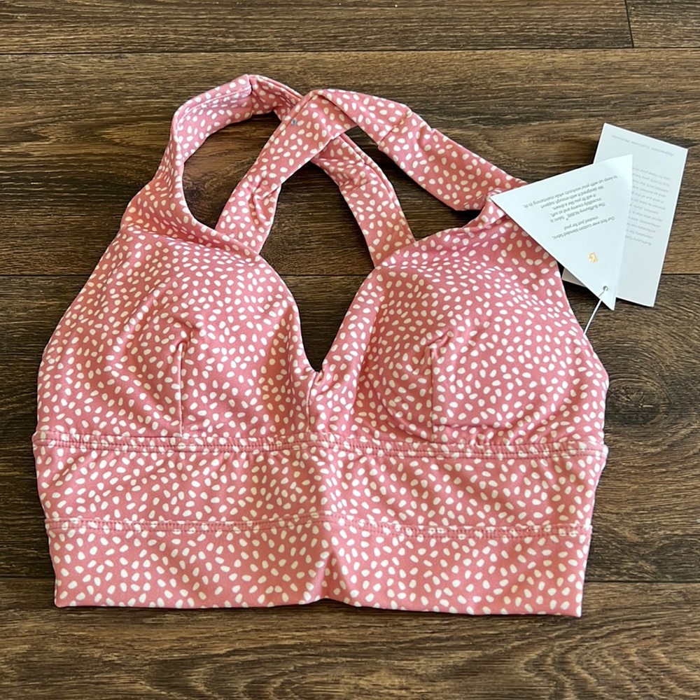 Alpha Sportsbra Pink Salt Bossy Print